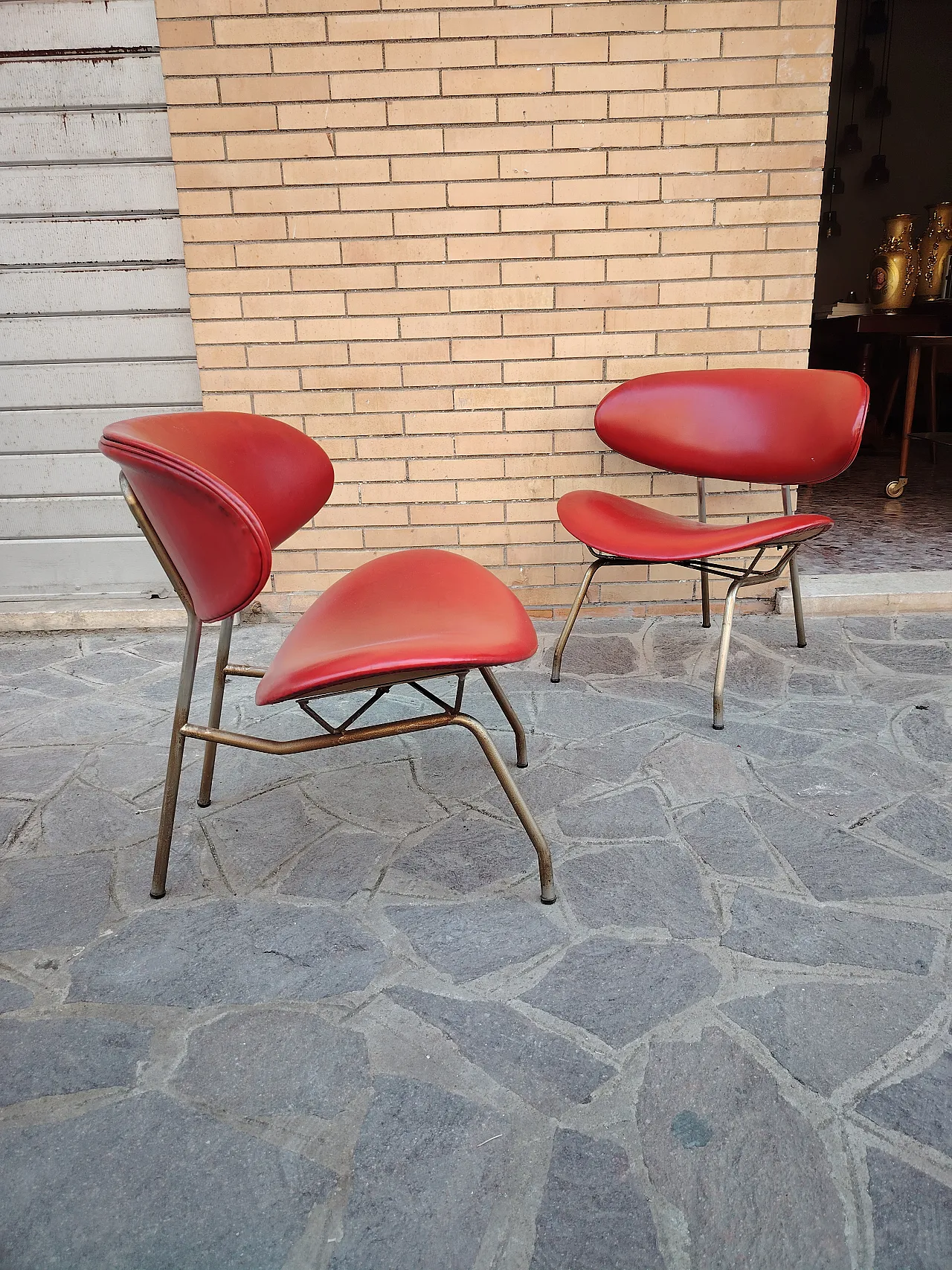 Coppia di poltrone di Rino Vernuccio per Poltronova, anni '50 2