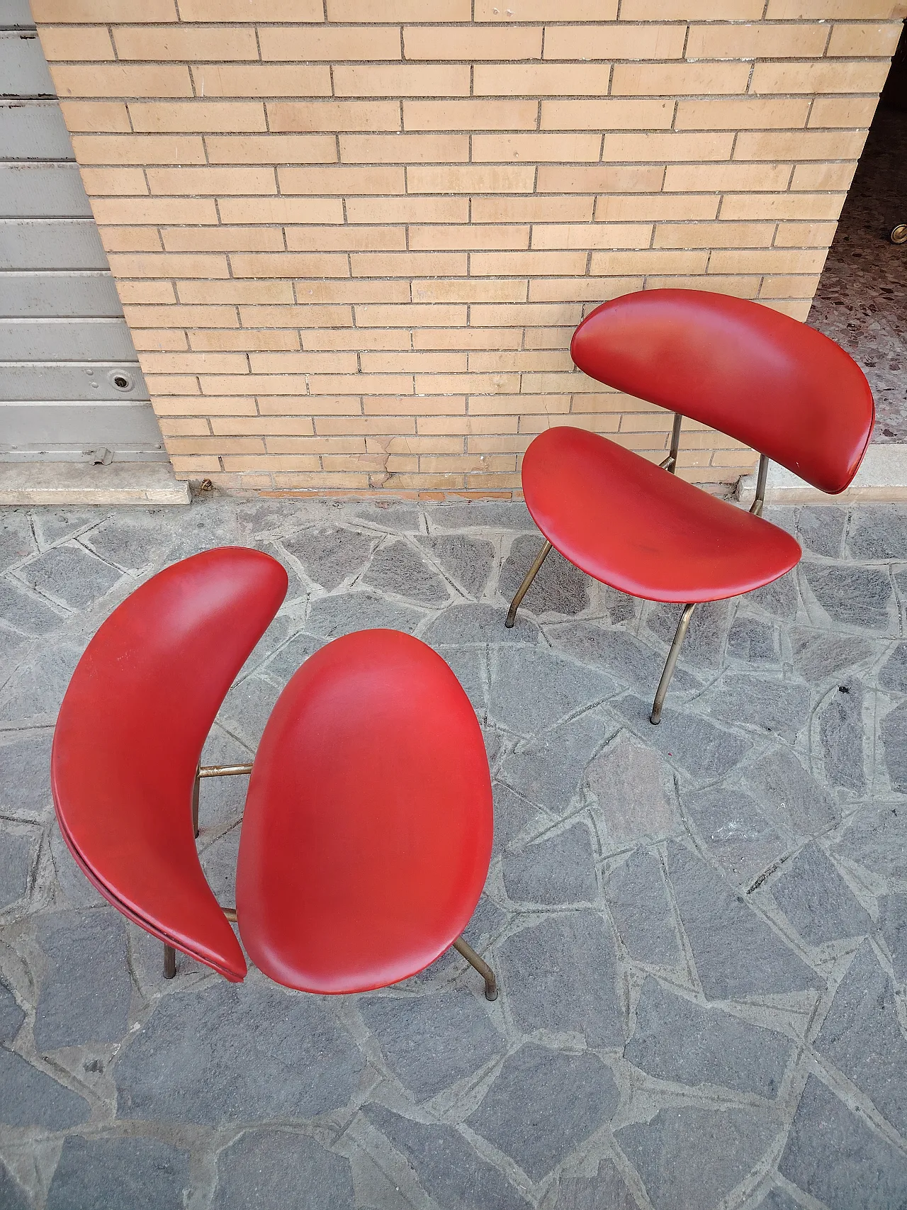 Coppia di poltrone di Rino Vernuccio per Poltronova, anni '50 3