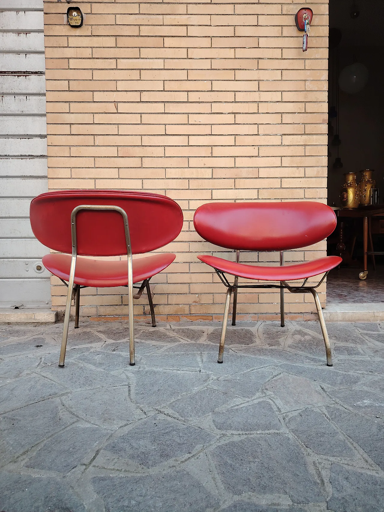 Coppia di poltrone di Rino Vernuccio per Poltronova, anni '50 4