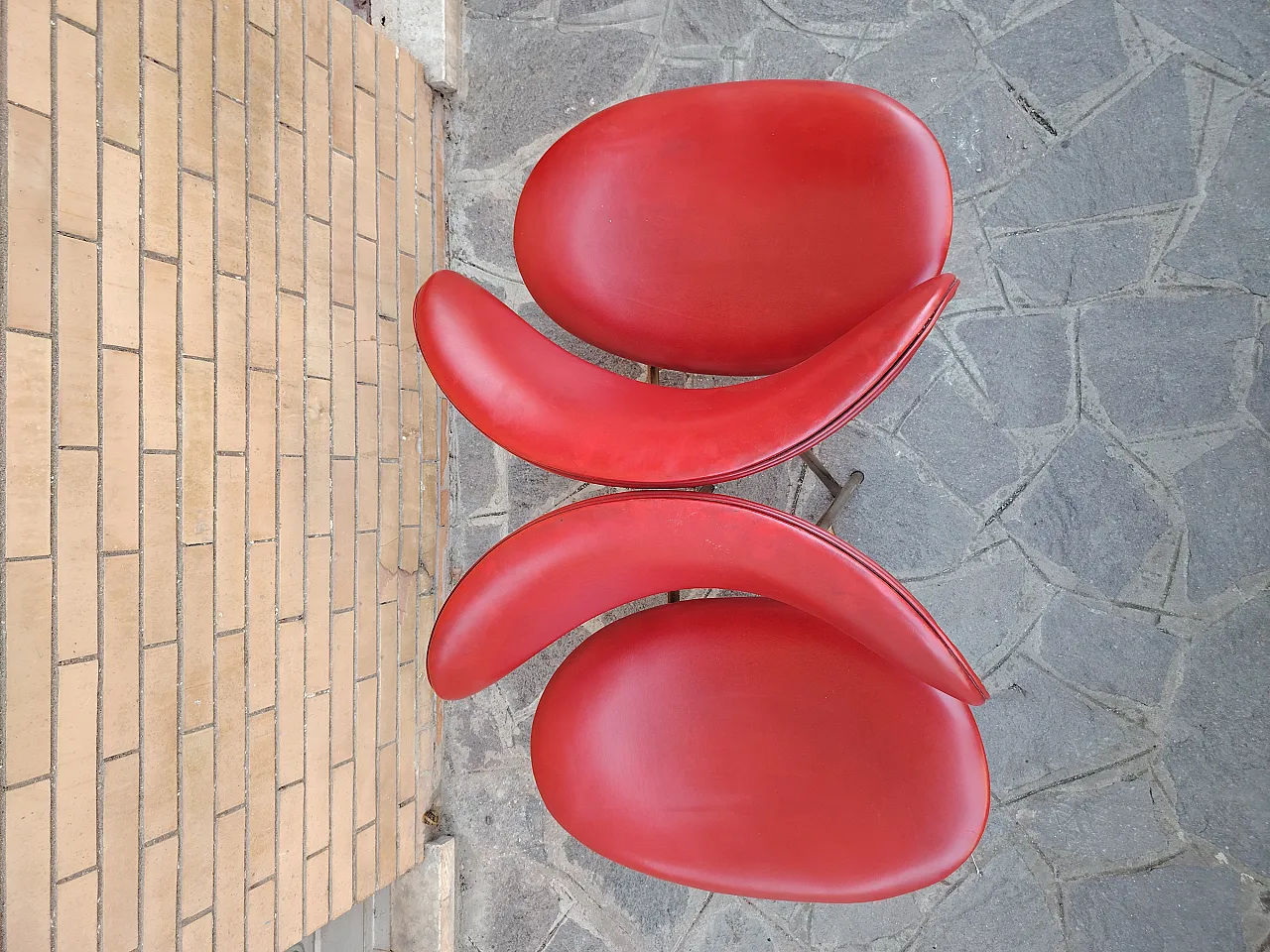 Coppia di poltrone di Rino Vernuccio per Poltronova, anni '50 8