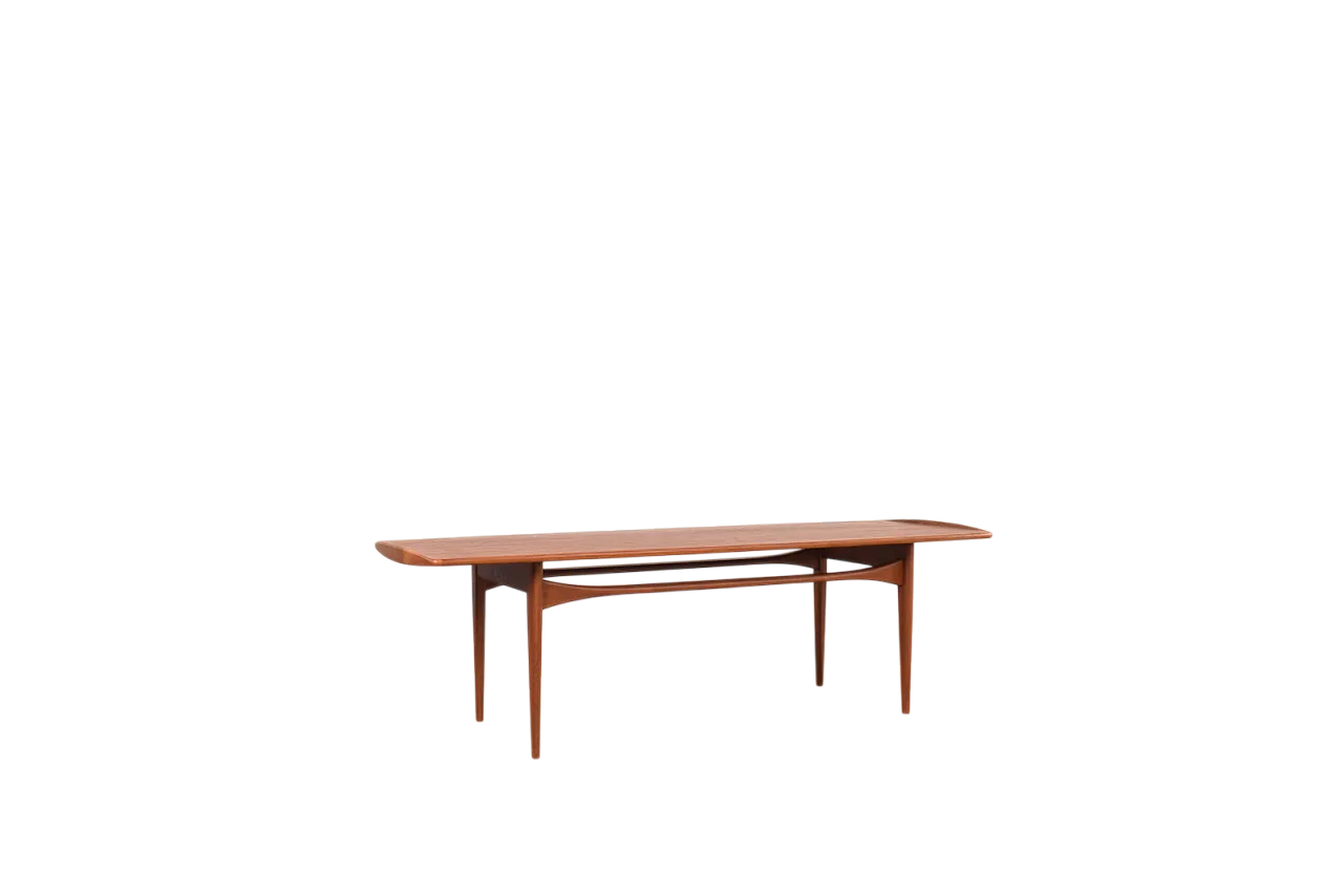 Tavolino in teak di Tove Kind-Larsen per Francia e Søn, 60s 10