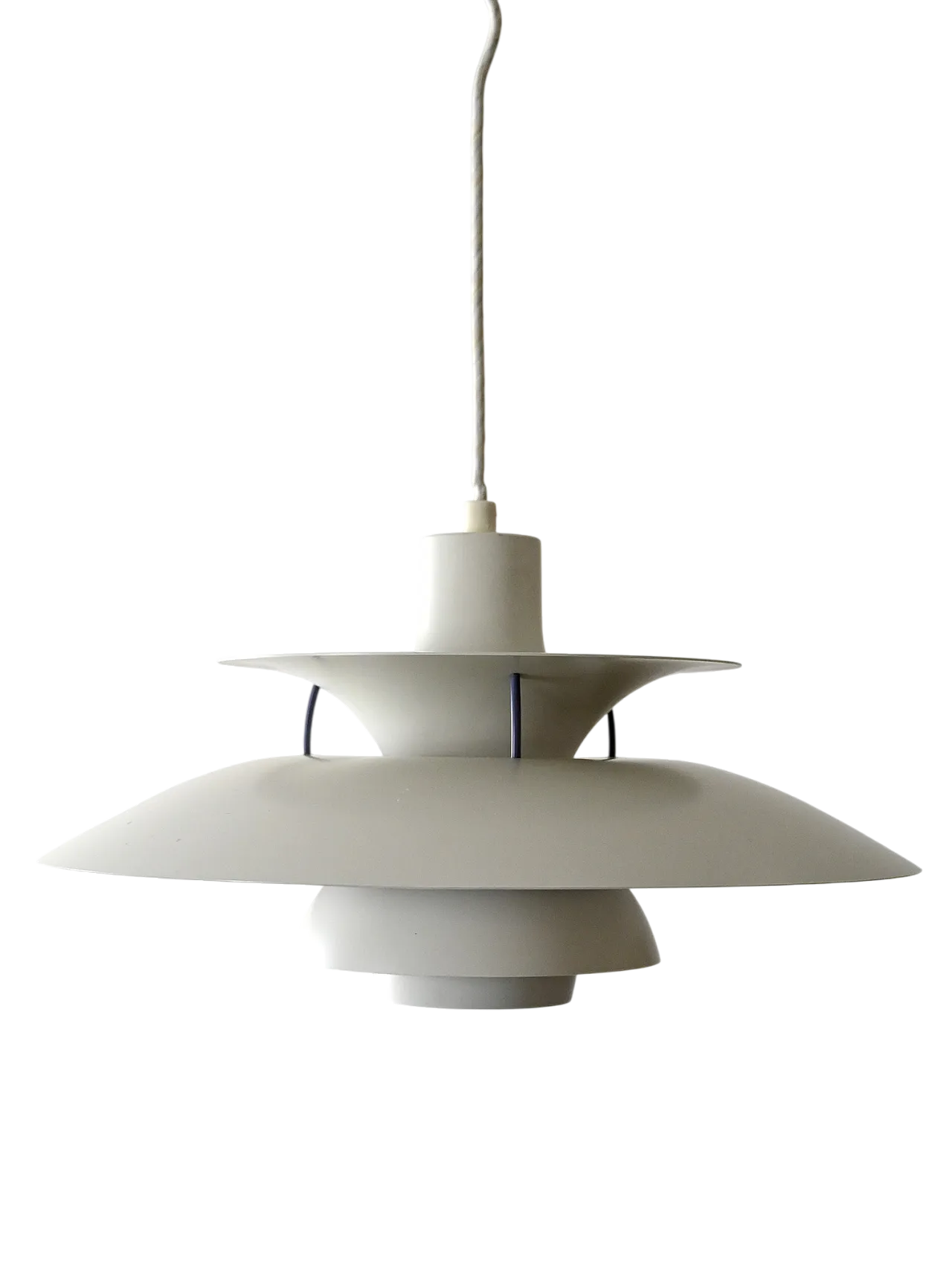 Lampadario PH 5 bianco di Poul Henningsen 7