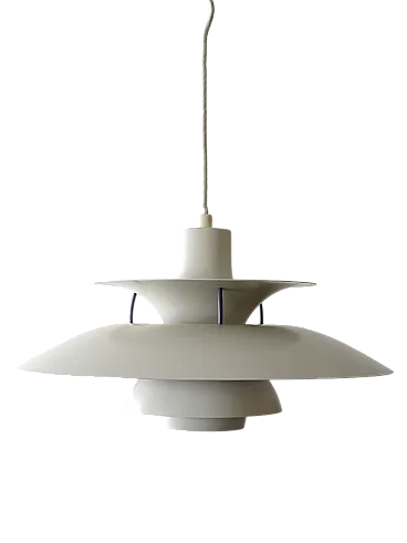 Lampadario PH 5 bianco di Poul Henningsen