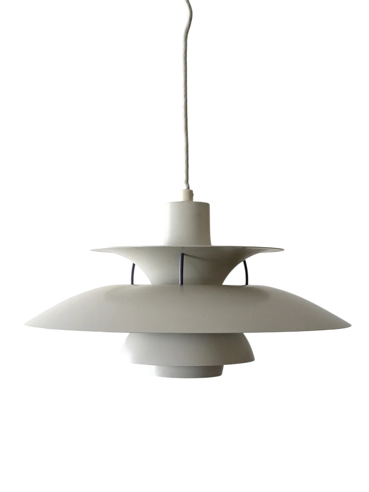 Lampadario PH 5 bianco di Poul Henningsen 5