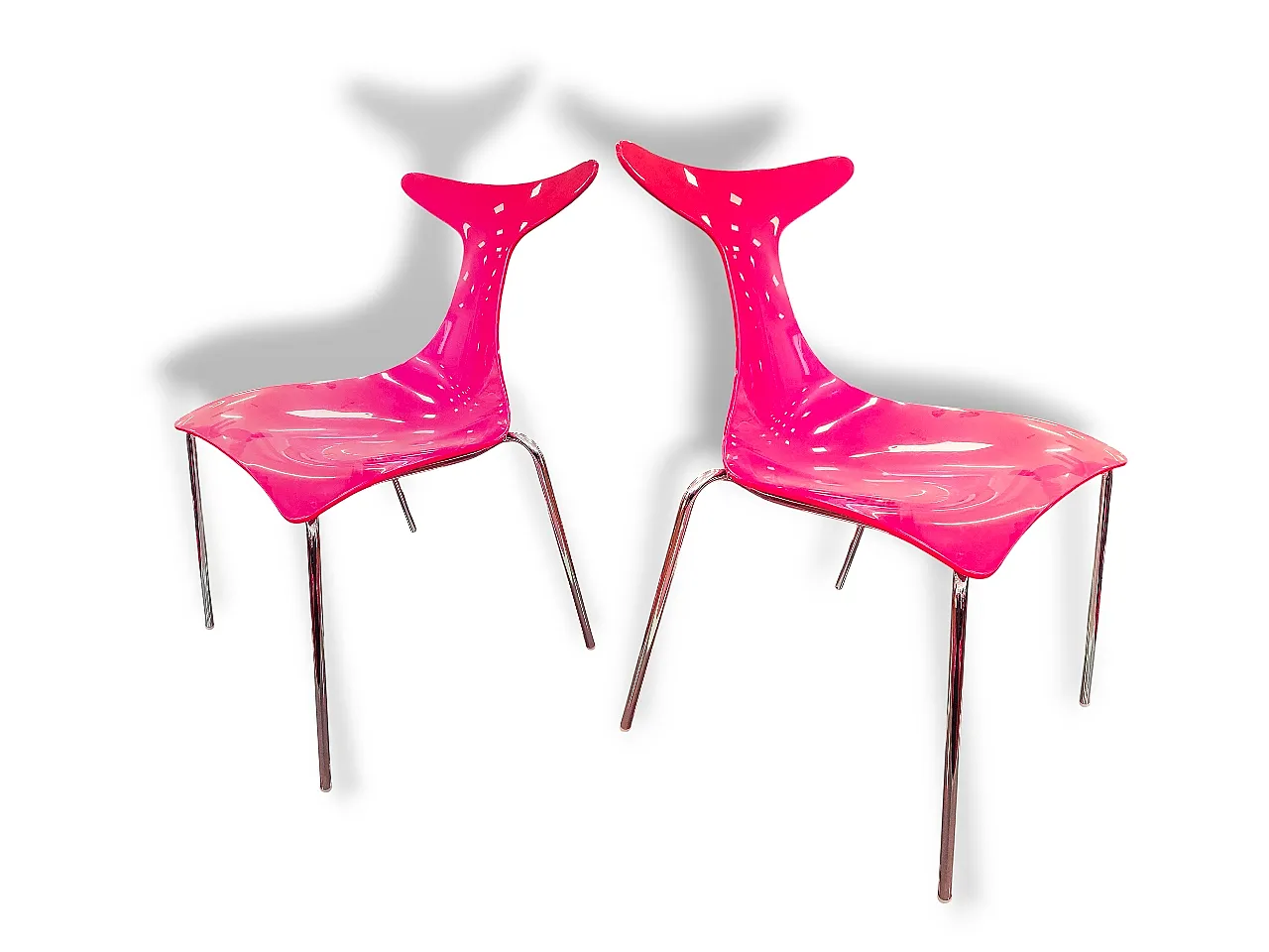 6 Delfy chairs by Gino Carollo for Ciacci Krety, 1990s 7