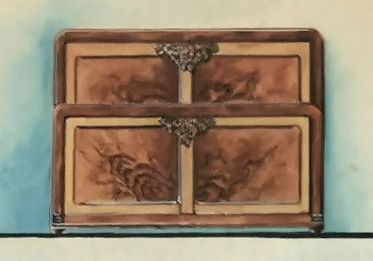 Bedroom project, tempera on paper, 1920s 3