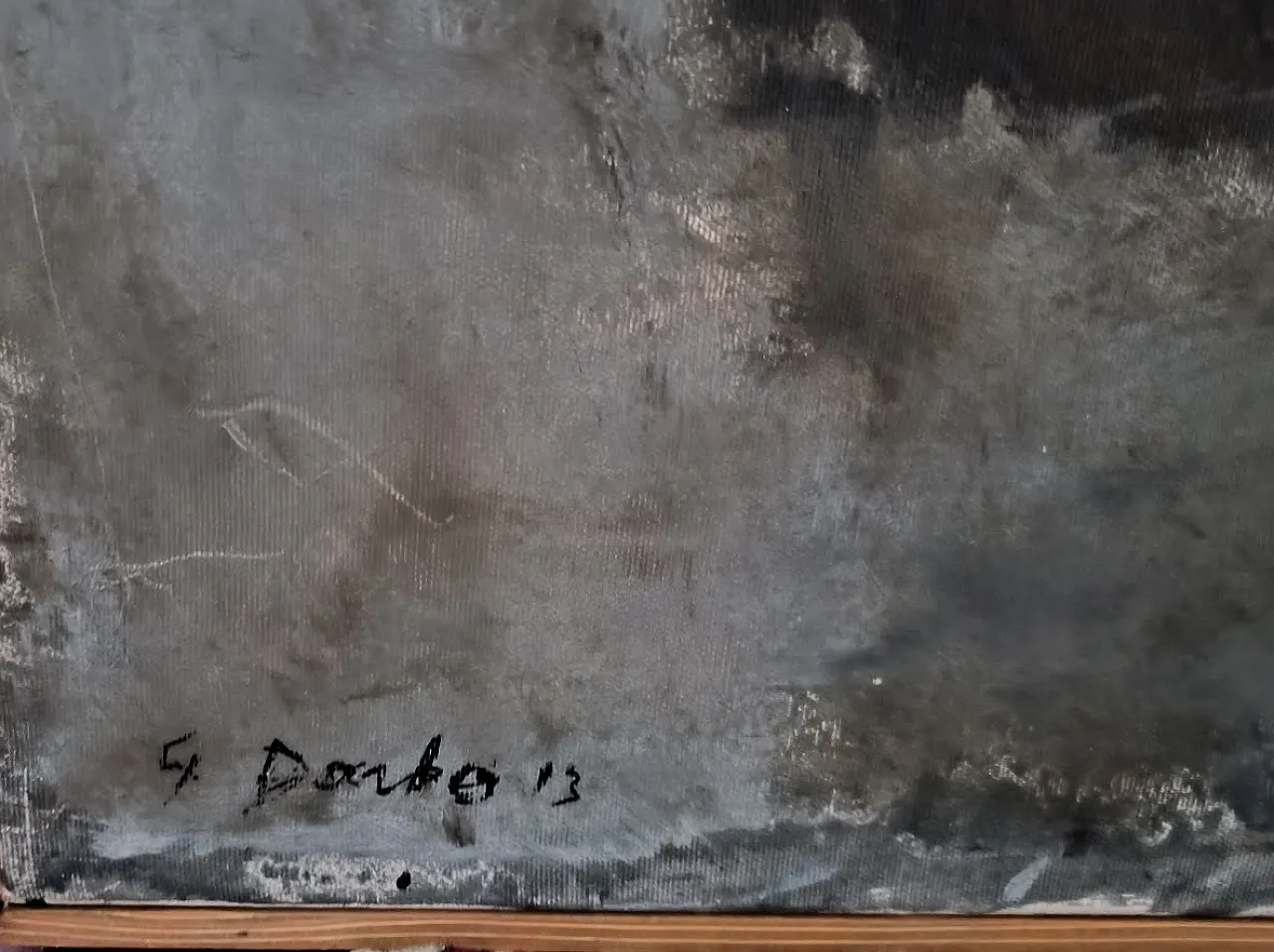 Dipinto olio su tela "ASTRATTISMO" di GUGLIELMO DARBO, ITALY 5