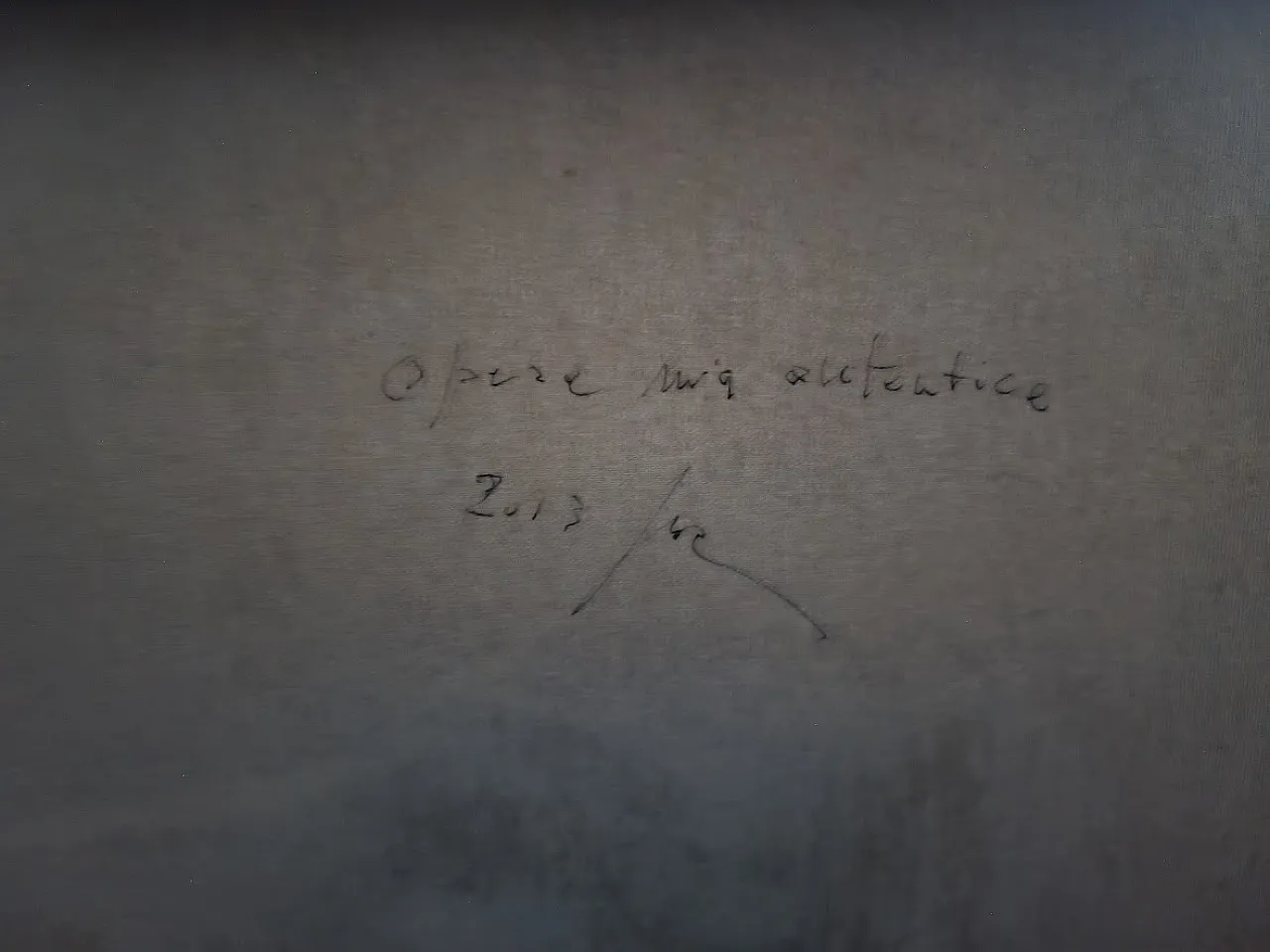 Dipinto olio su tela "ASTRATTISMO" di GUGLIELMO DARBO, ITALY 6