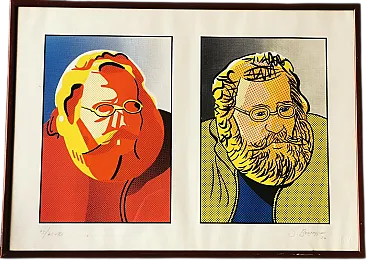 Serigrafia di Silvano BERTAGGIA Arch. TAFURI POP,  Italy anni '80