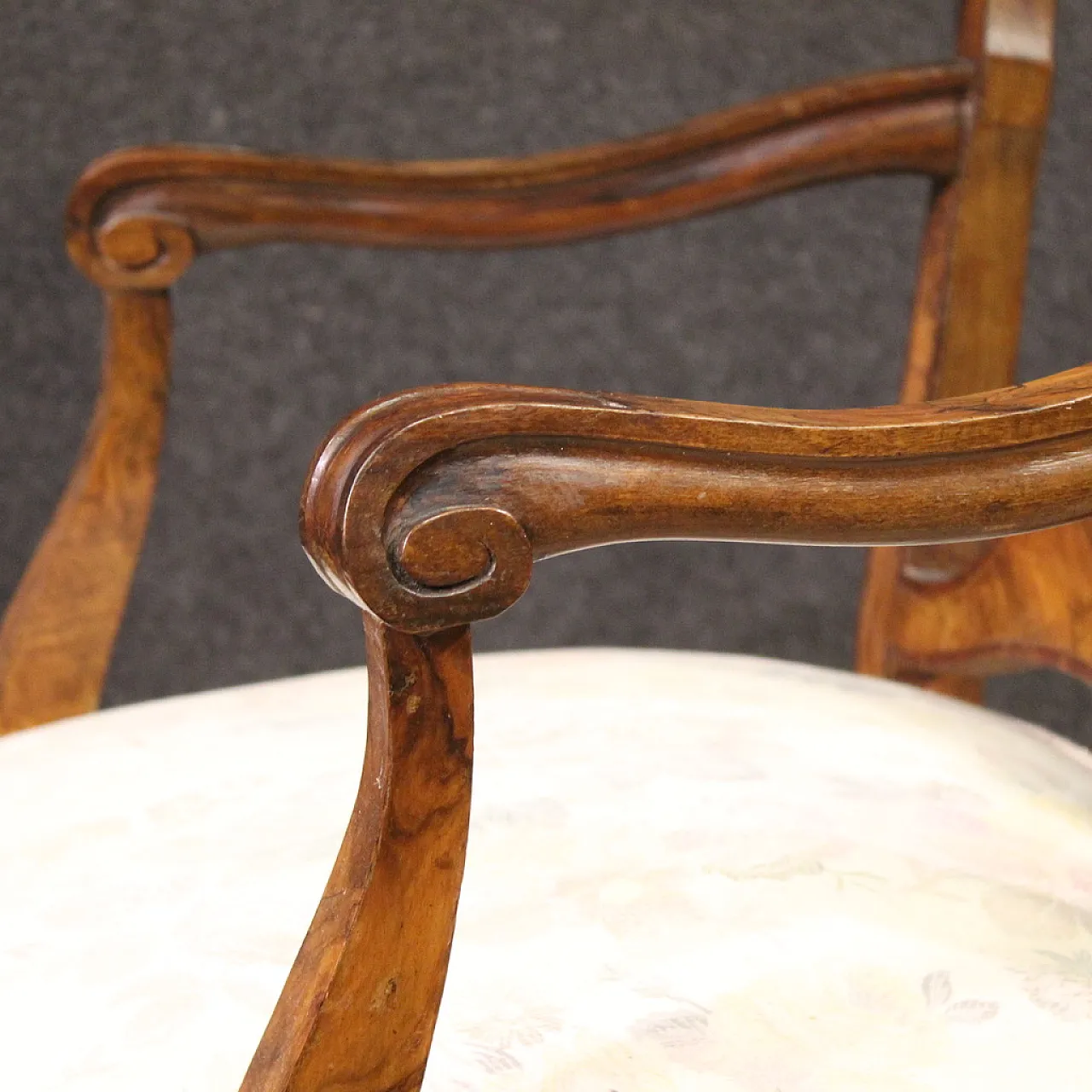 Poltrona intarsiata, metà '900 3