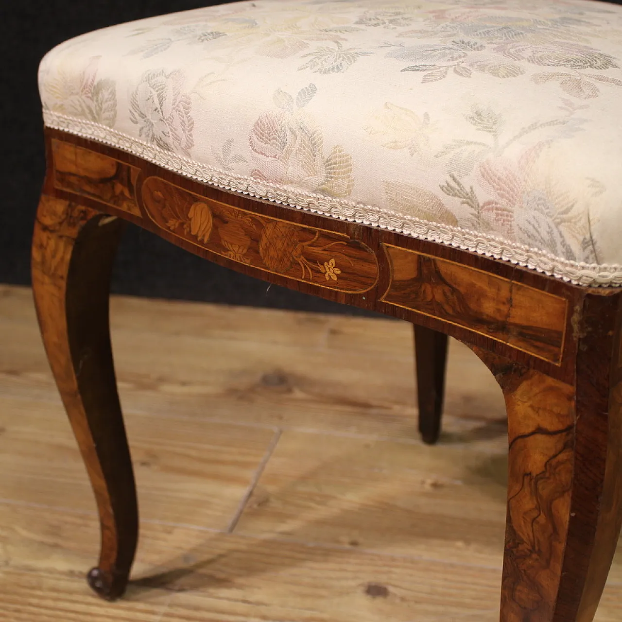Pair of inlaid chairs, mid-20th century 9