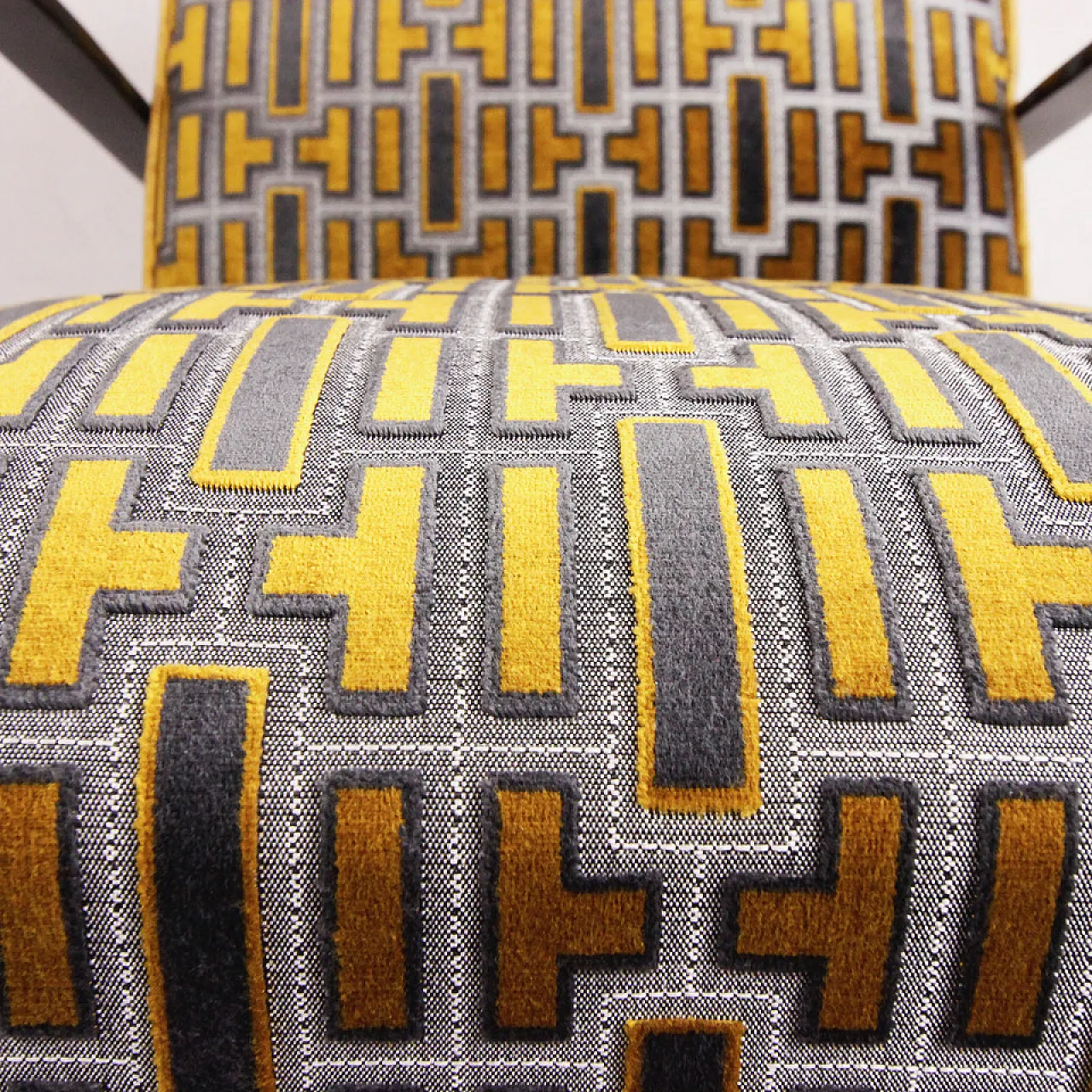 Armchair "Gold Tetris" by Jindrich Halabala, 40s 20