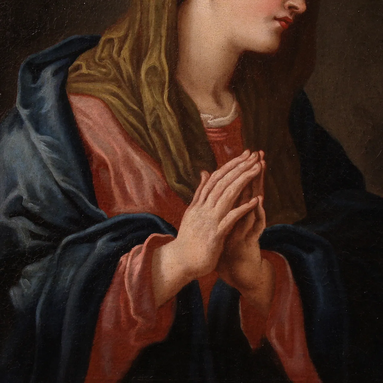 Madonna at Prayer, oil on canvas, 17th century 4