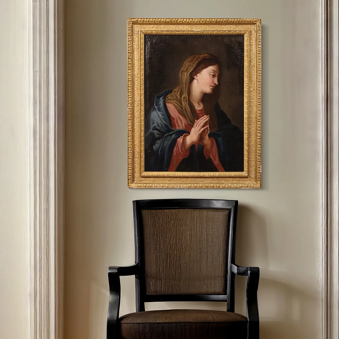 Madonna at Prayer, oil on canvas, 17th century 6