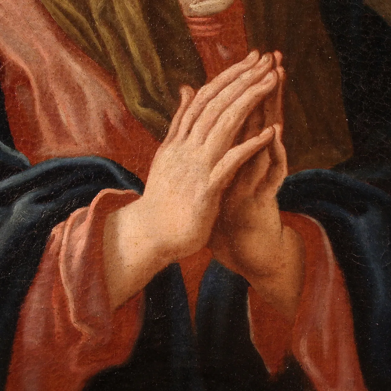 Madonna at Prayer, oil on canvas, 17th century 7