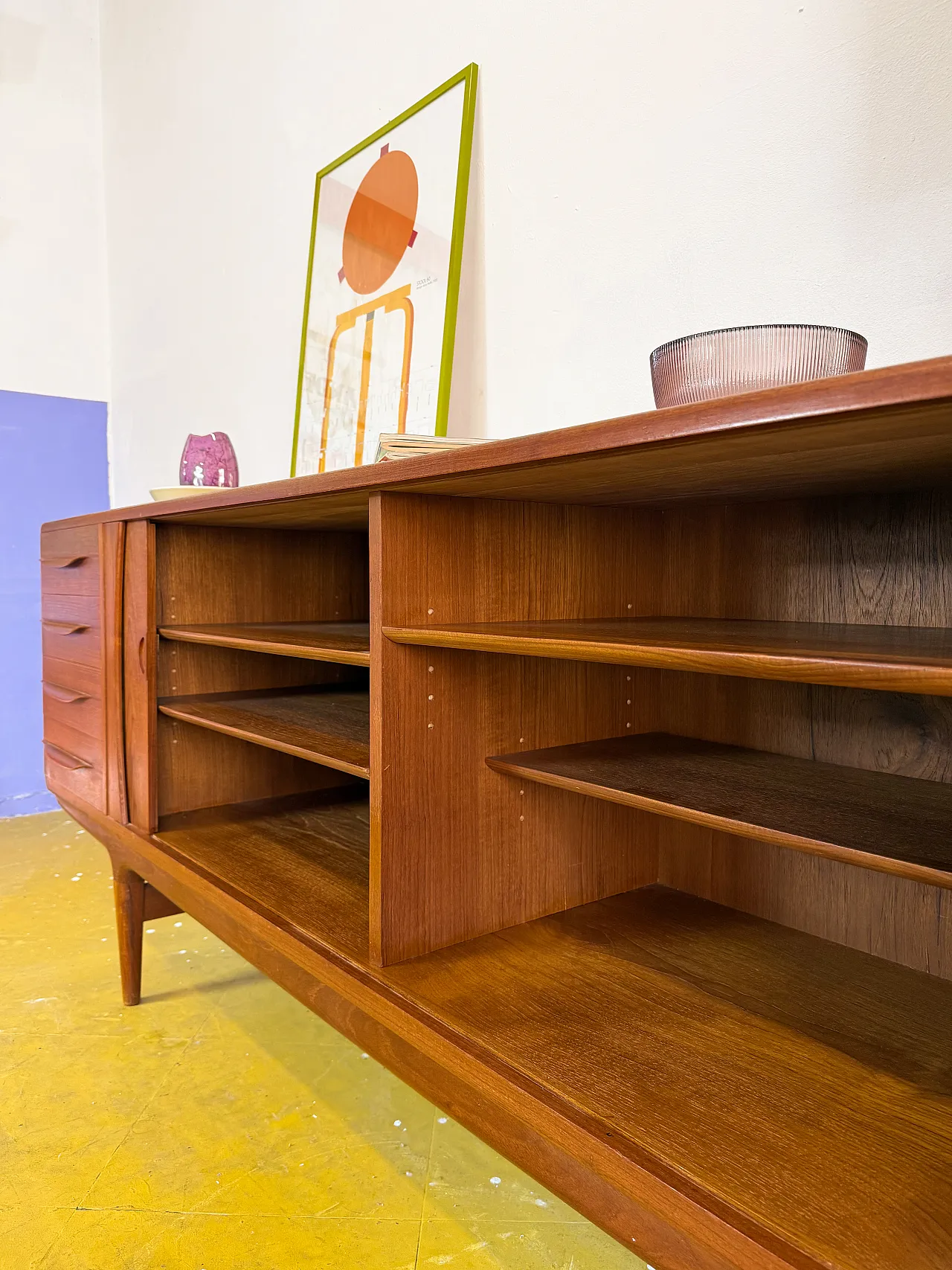 Sideboard by Johannes Andersen danese, anni '50 10
