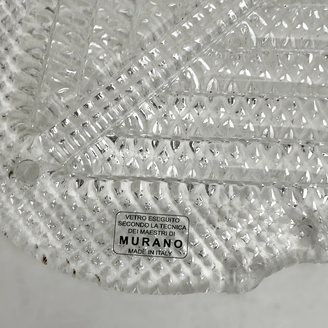 Lampada da tavolo in ottone e vetro di Murano di Mazzega, anni '70 10