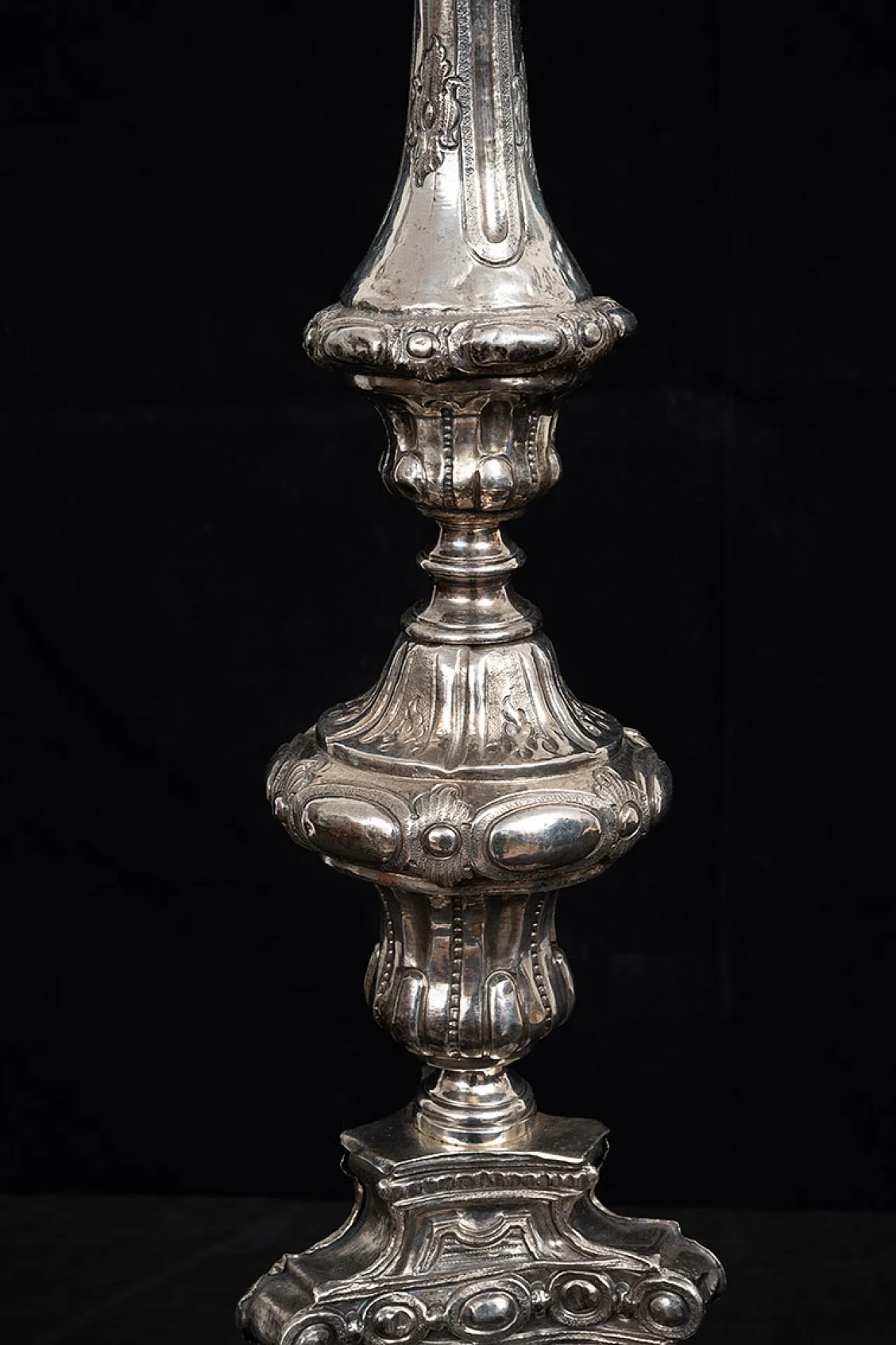 Silver-plated bronze candelabrum, late 18th century 3