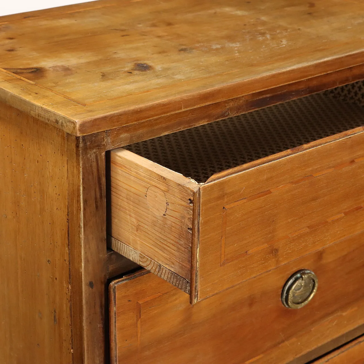 Coppia di comodini Neoclassici a tre cassetti, '800 3