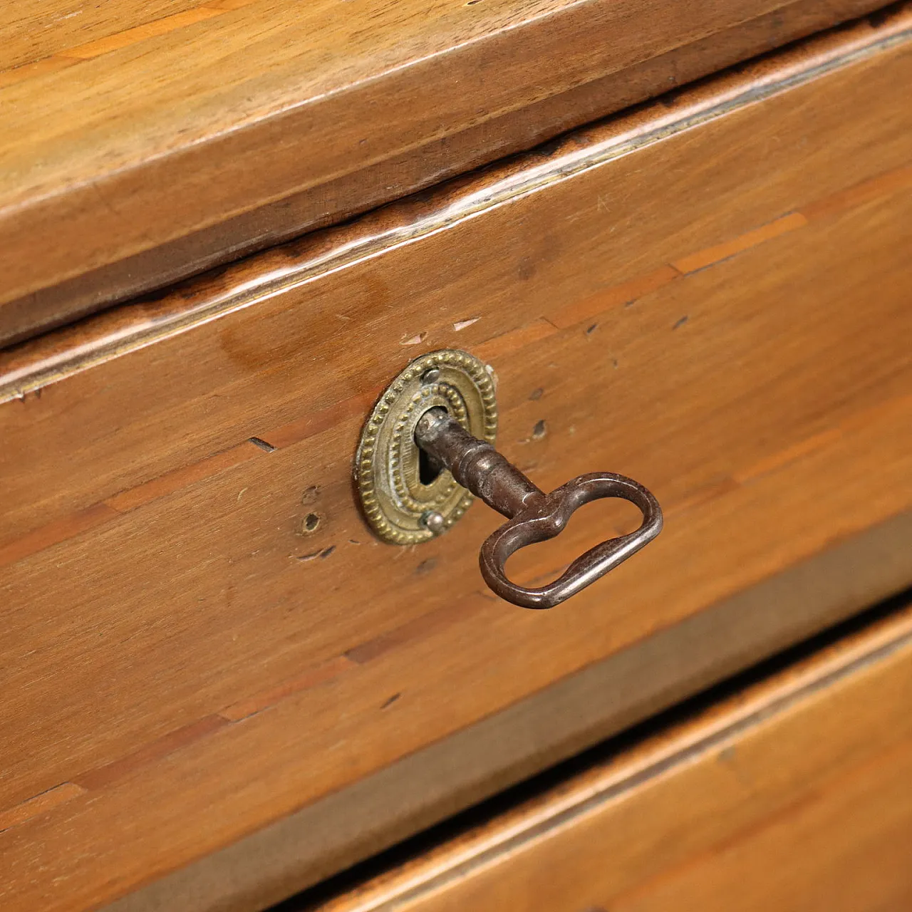 Coppia di comodini Neoclassici a tre cassetti, '800 6