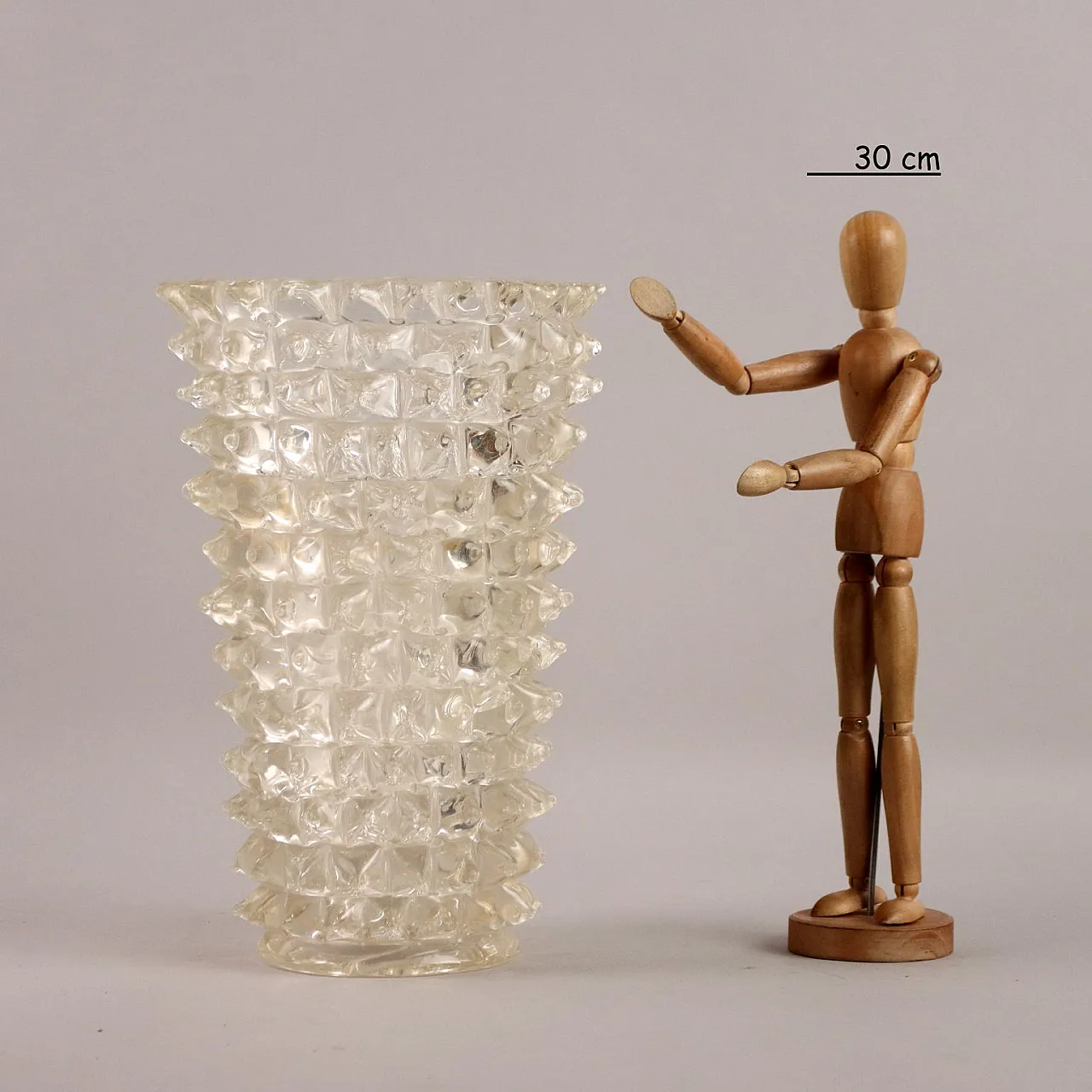 Murano glass vase attributable to Ercole Barovier, late 20th century 2