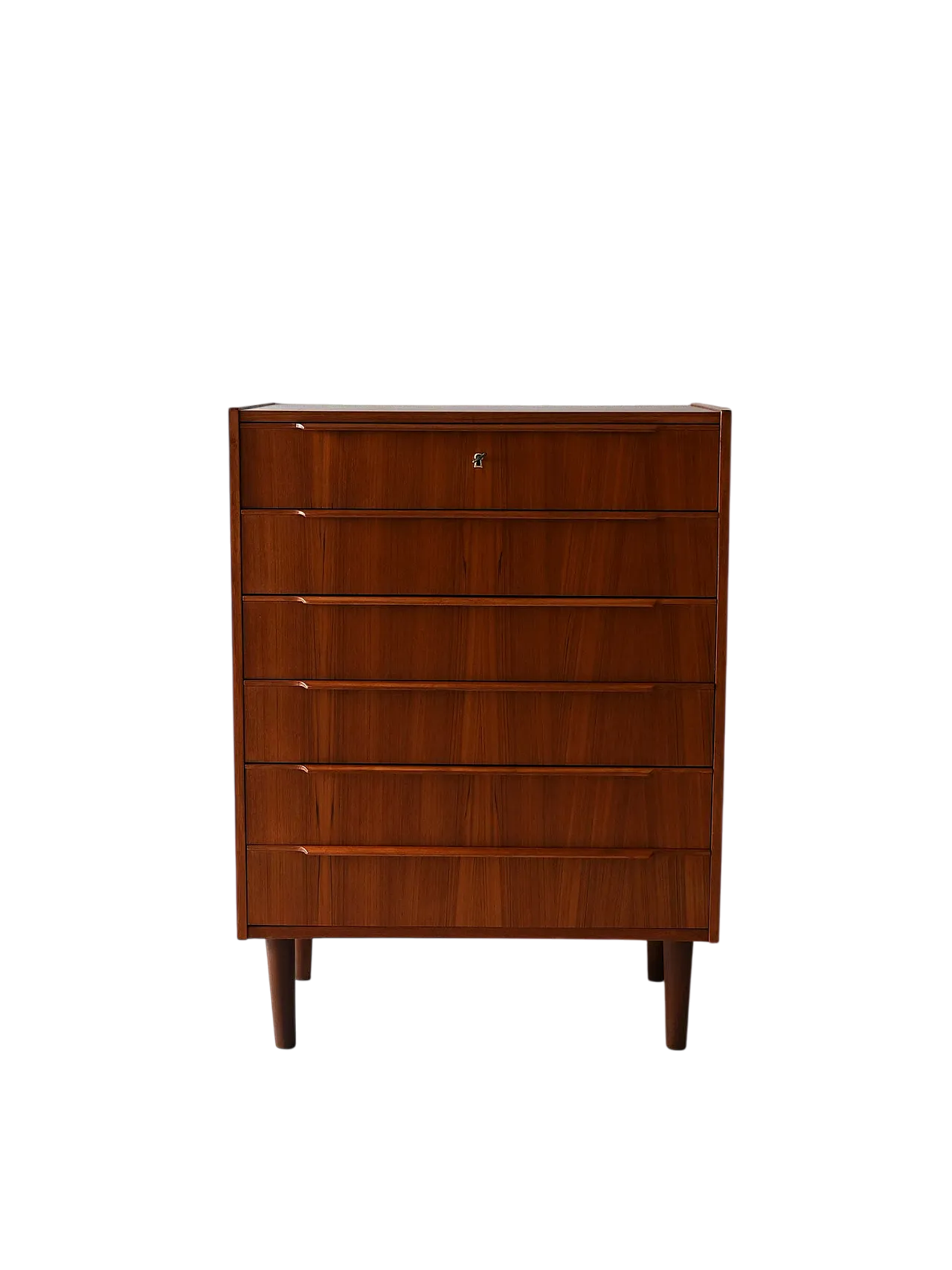 Scandinavian chest of drawers at 6 drawers, 60s 10