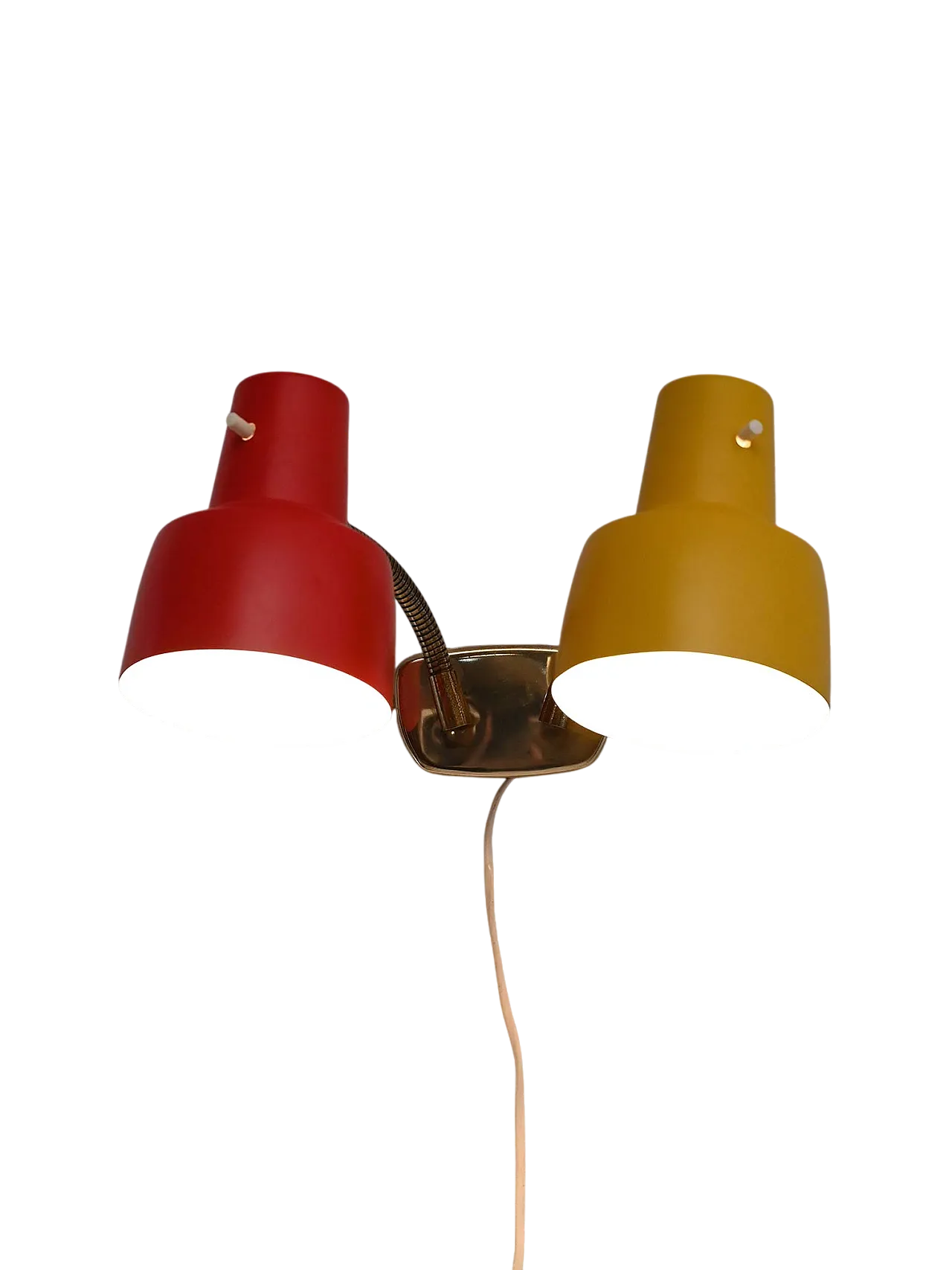 Scandinavian applique two-tone of metal, 60s 7