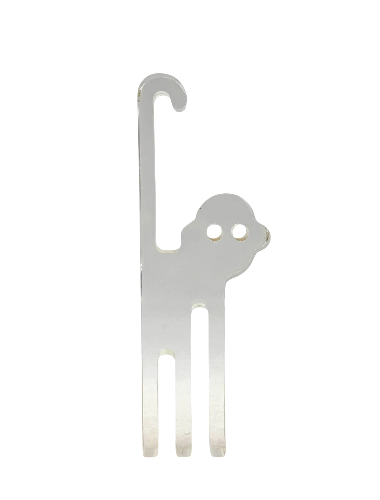 Silvio Russo, lucite monkey sculpture, Guzzini Italy 1970s 15