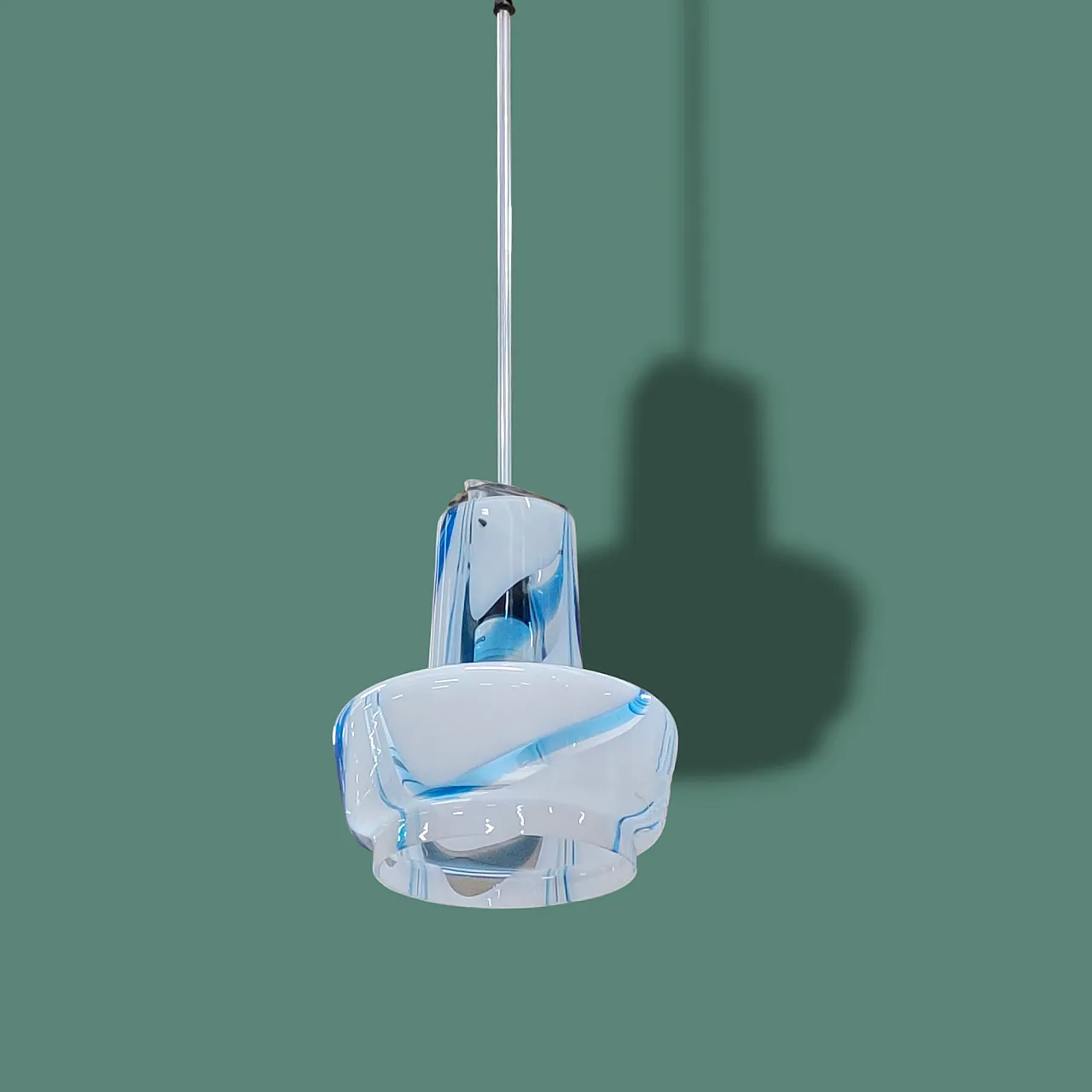 Murano glass suspension lamp, 1970s 3