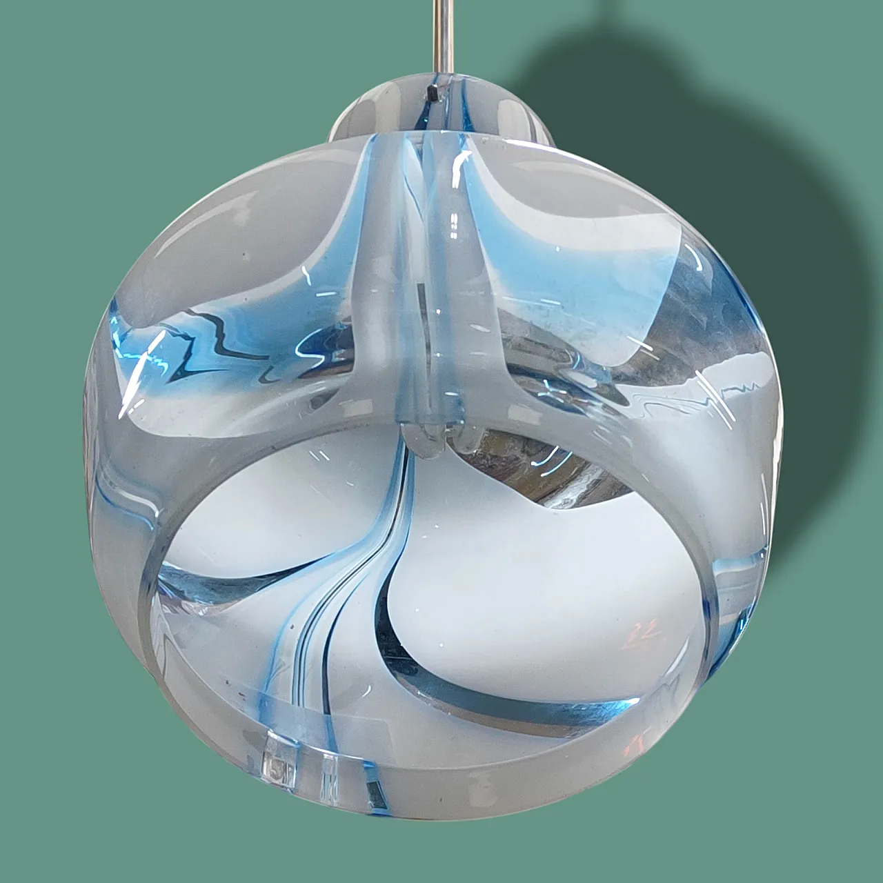 Murano glass suspension lamp, 1970s 4