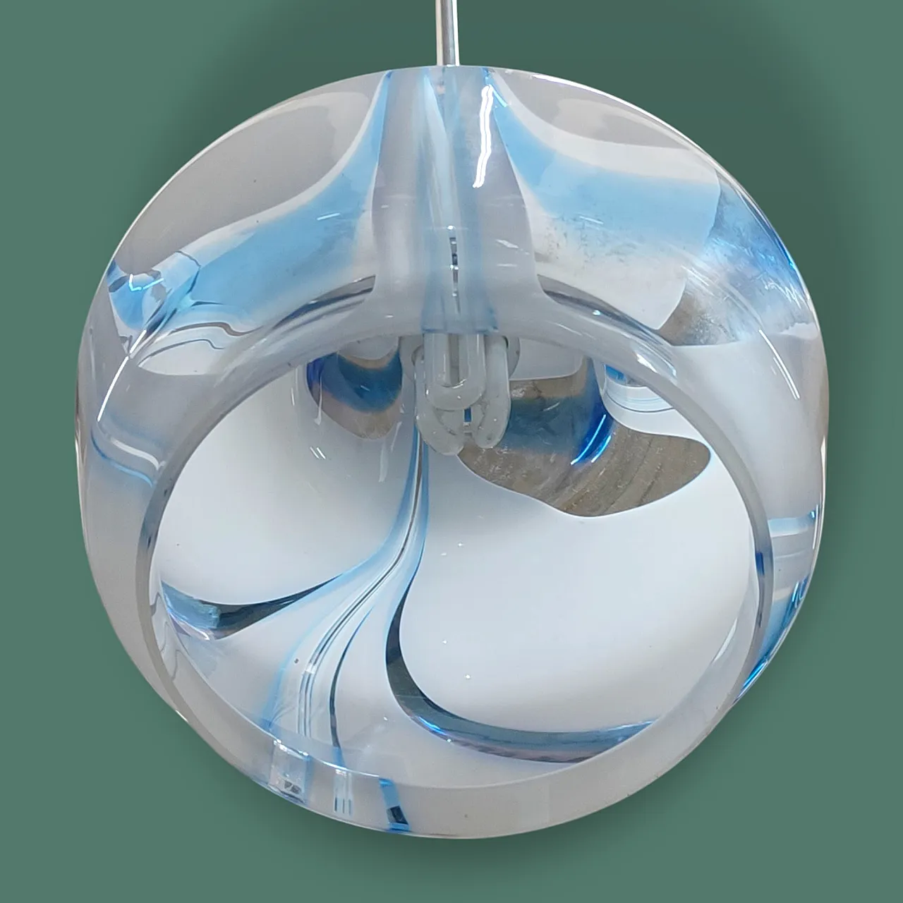 Murano glass suspension lamp, 1970s 5