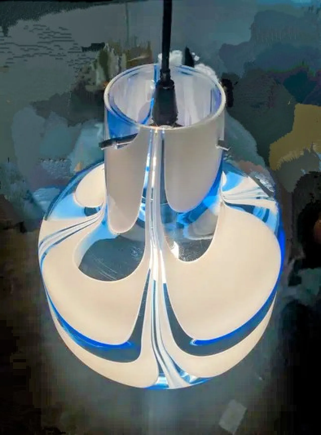 Murano glass suspension lamp, 1970s 7