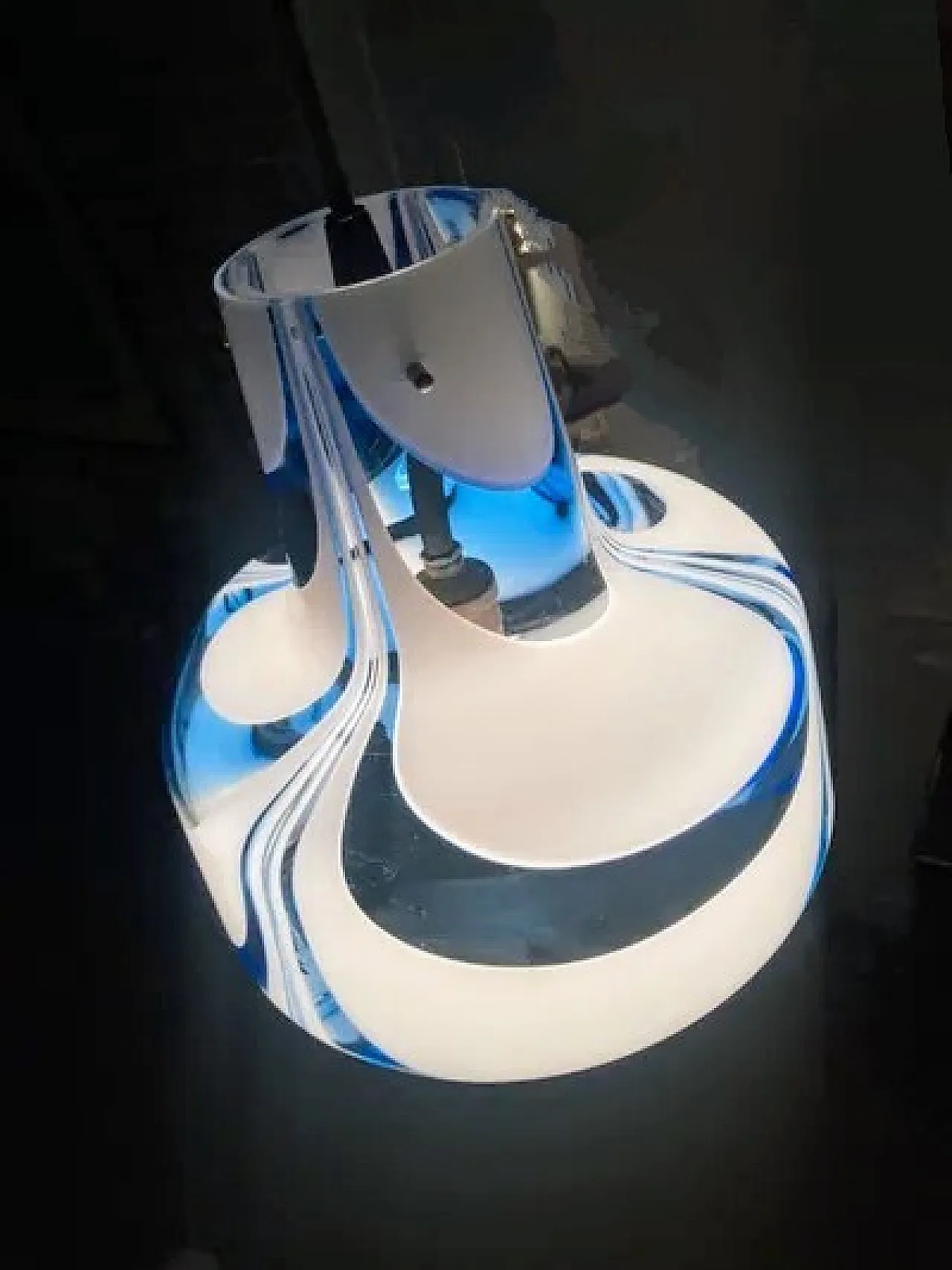 Murano glass suspension lamp, 1970s 9