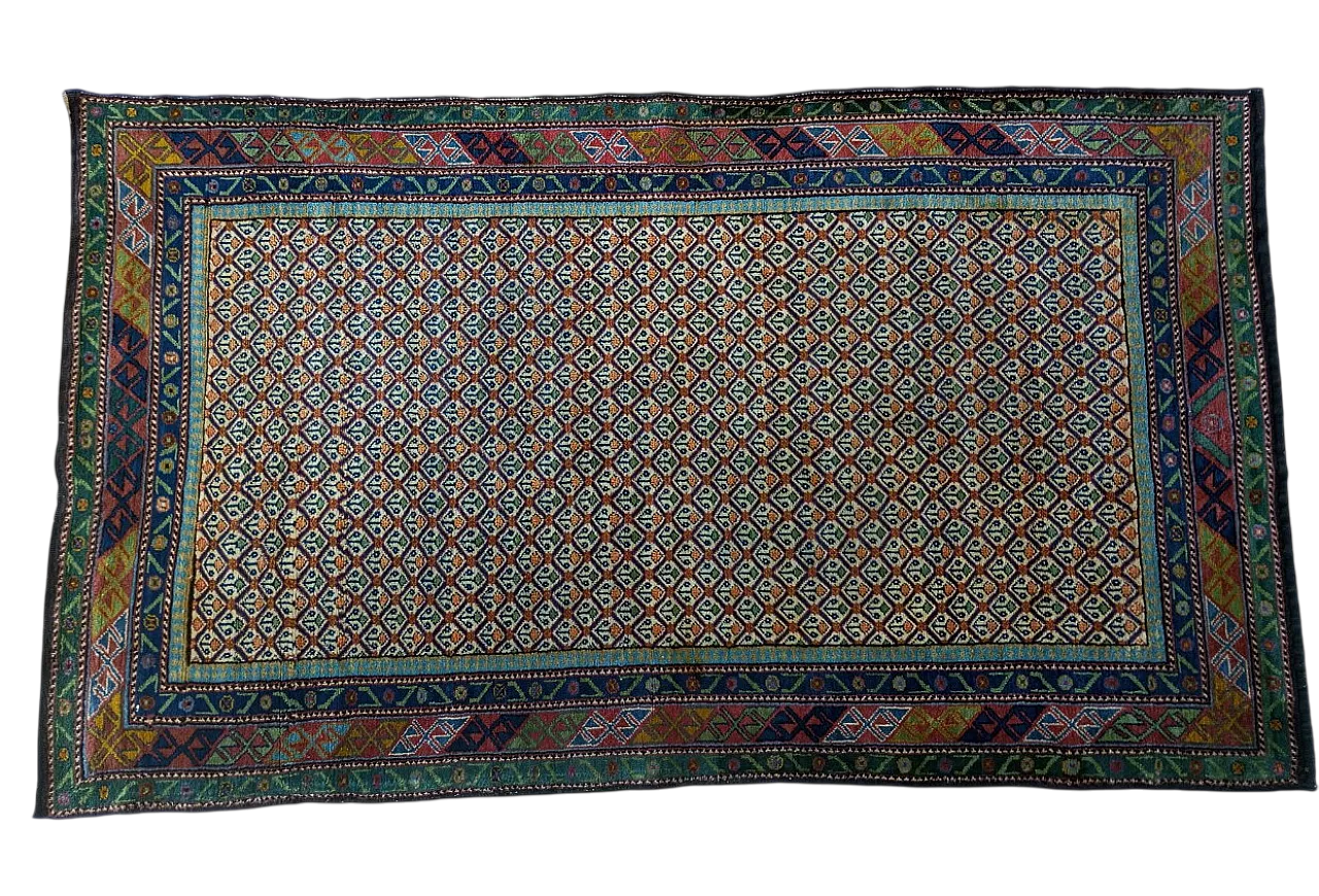 Tappeto indiano annodato a mano in lana, 30s 15