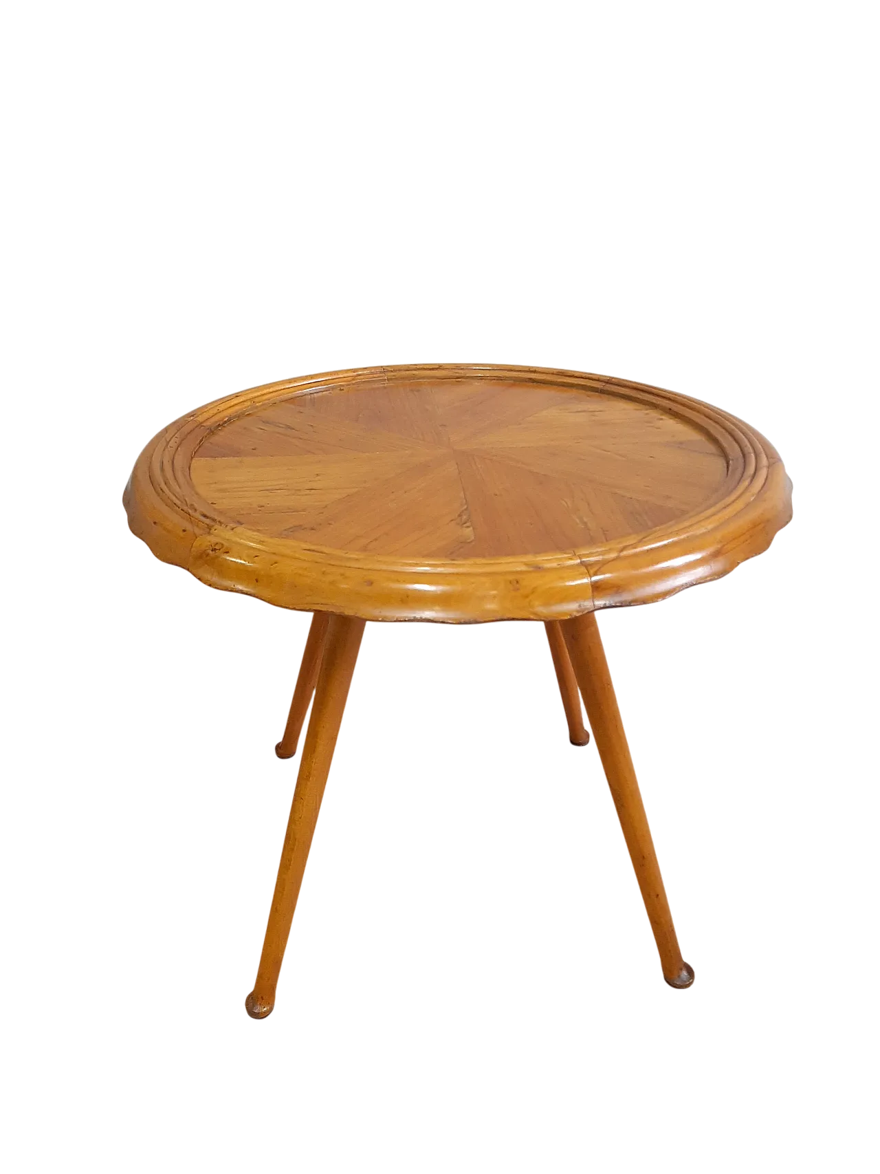 Coffeee table in original cherry trees, 50s 9