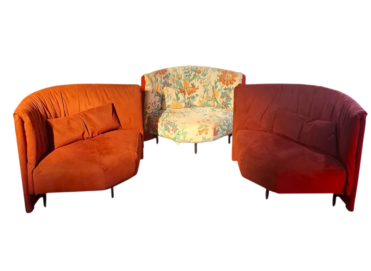 3 Pietro De Martino's Sampan armchairs for Cassina, 1986 14