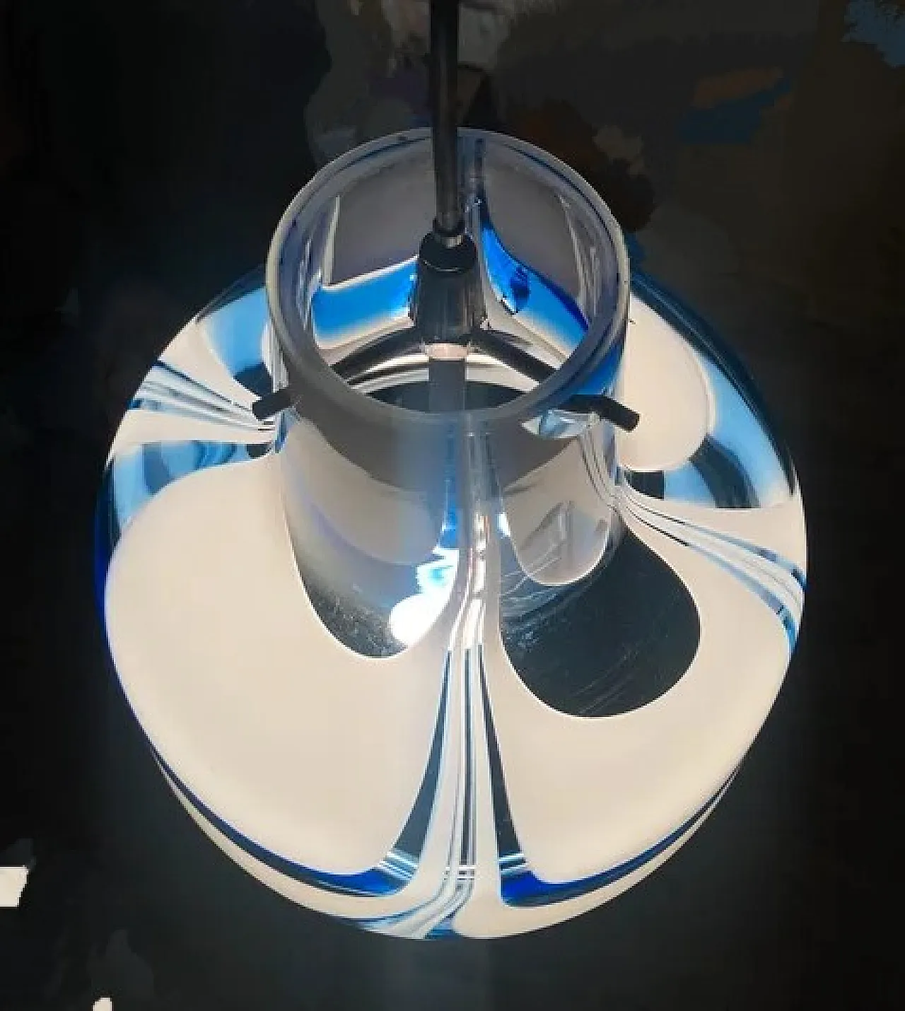 Murano glass suspension lamp, 1970s 10