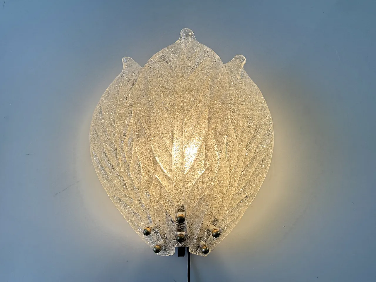 3 Murano glass sconces, 1970s 3