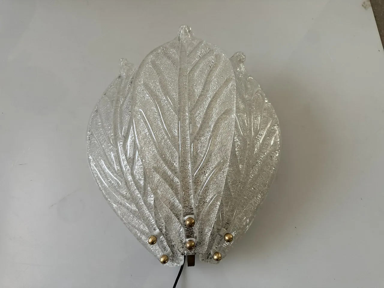 3 Murano glass sconces, 1970s 4