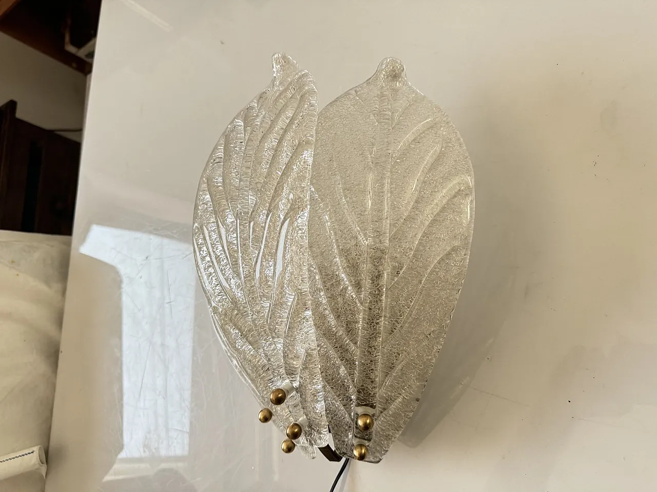 3 Murano glass sconces, 1970s 5