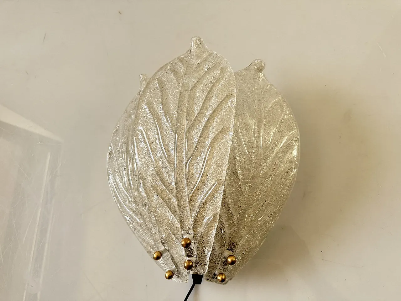 3 Murano glass sconces, 1970s 6