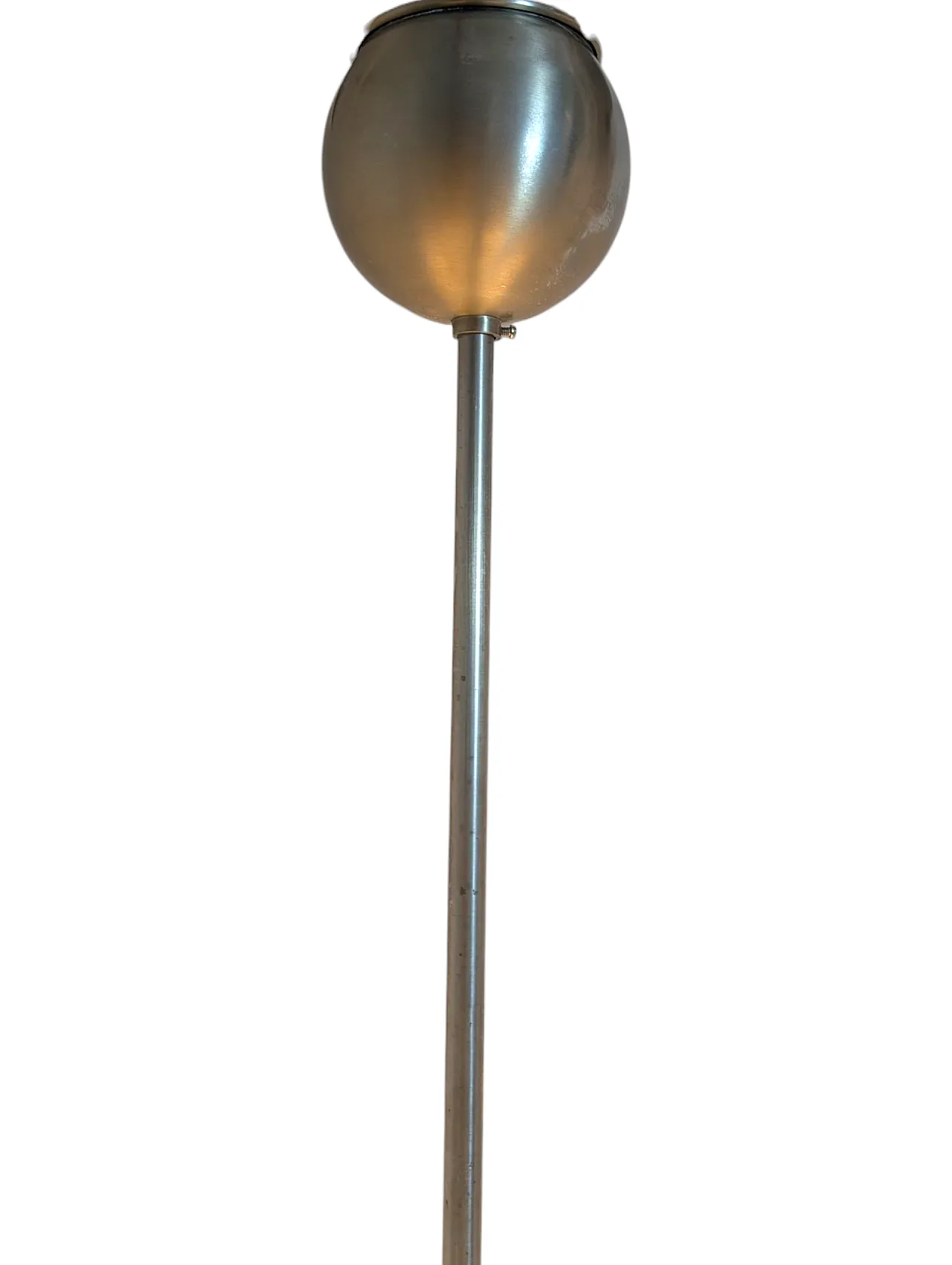 Chandelier with double opal glass spheres, 1970s 3