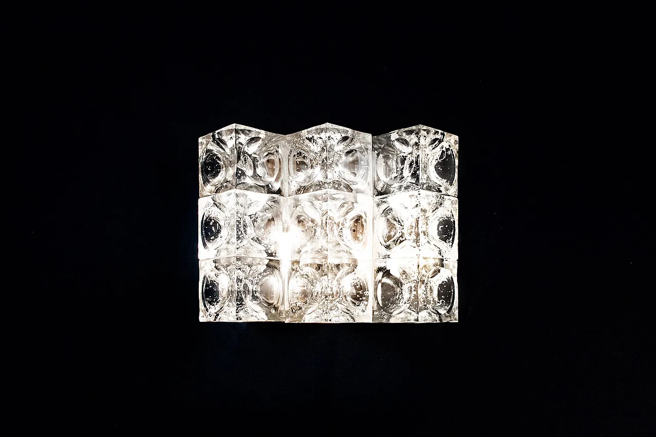 Murano glass wall lamp by Albano Poli for Poliarte, 1970s 1