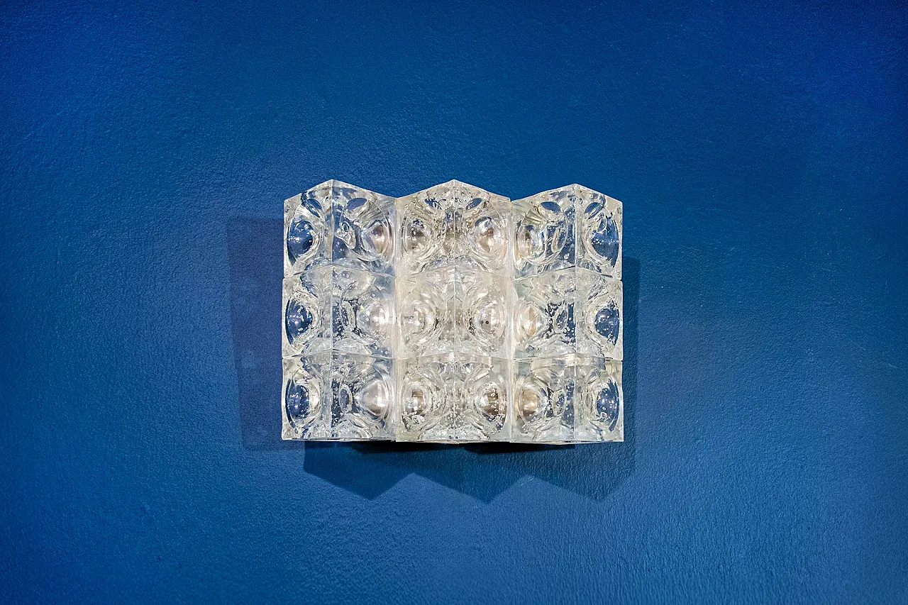 Murano glass wall lamp by Albano Poli for Poliarte, 1970s 2