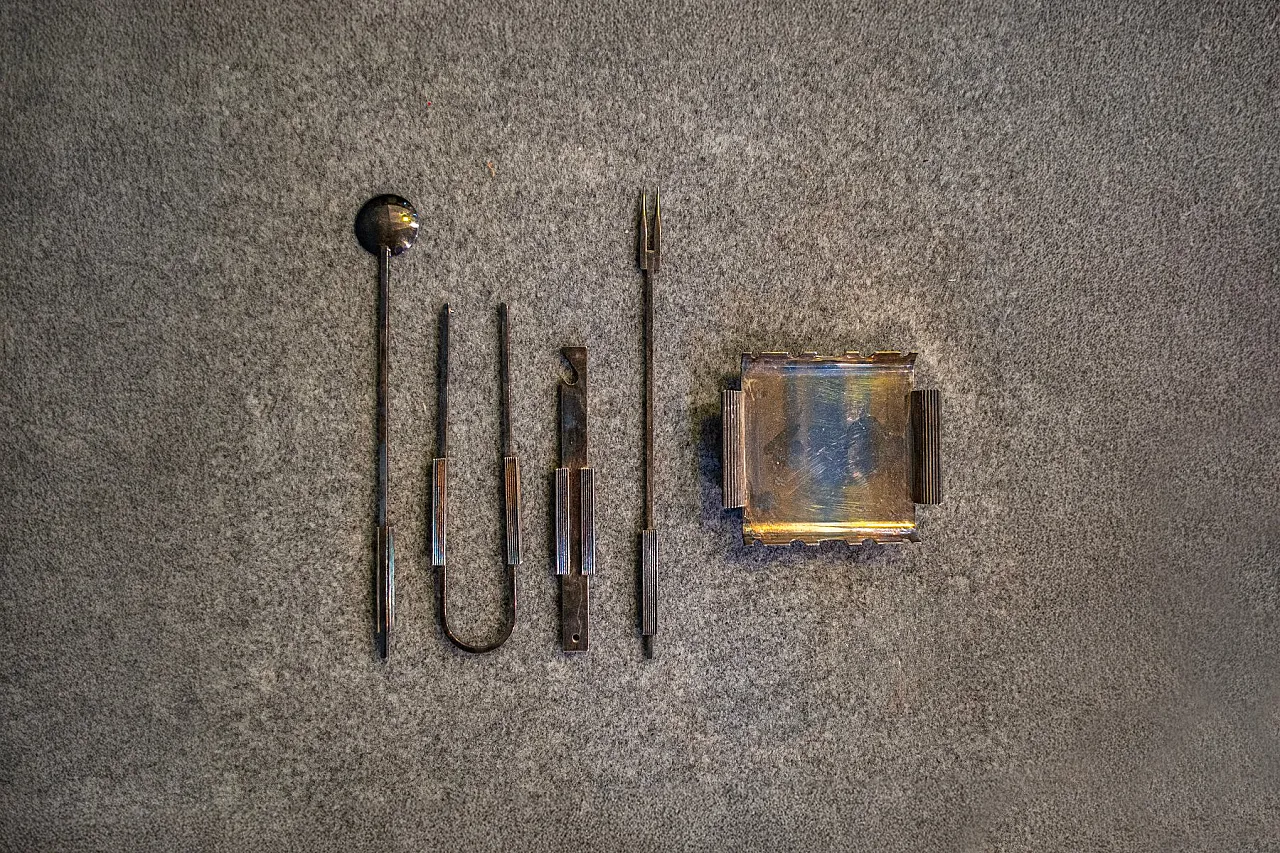 5 Cocktail tools attributed to Gio Ponti for PM Italy, 1960s 2