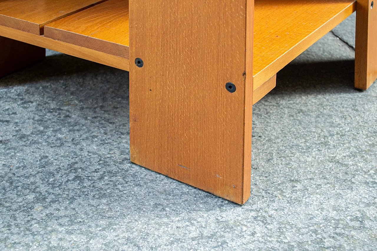 Tavolino in faggio di Gerrit Thomas Rietveld per Cassina, anni '80 4