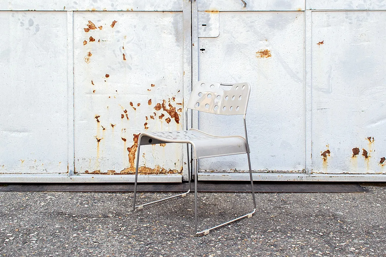 6 Sedie Omstak di Rodney Kinsman per Bieffeplast, anni '70 3