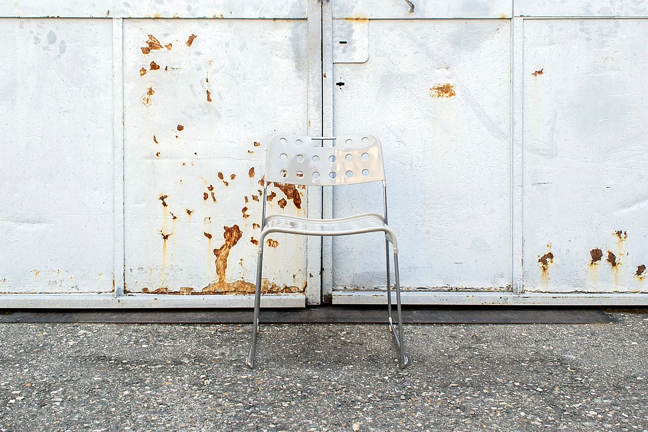 6 Sedie Omstak di Rodney Kinsman per Bieffeplast, anni '70 4