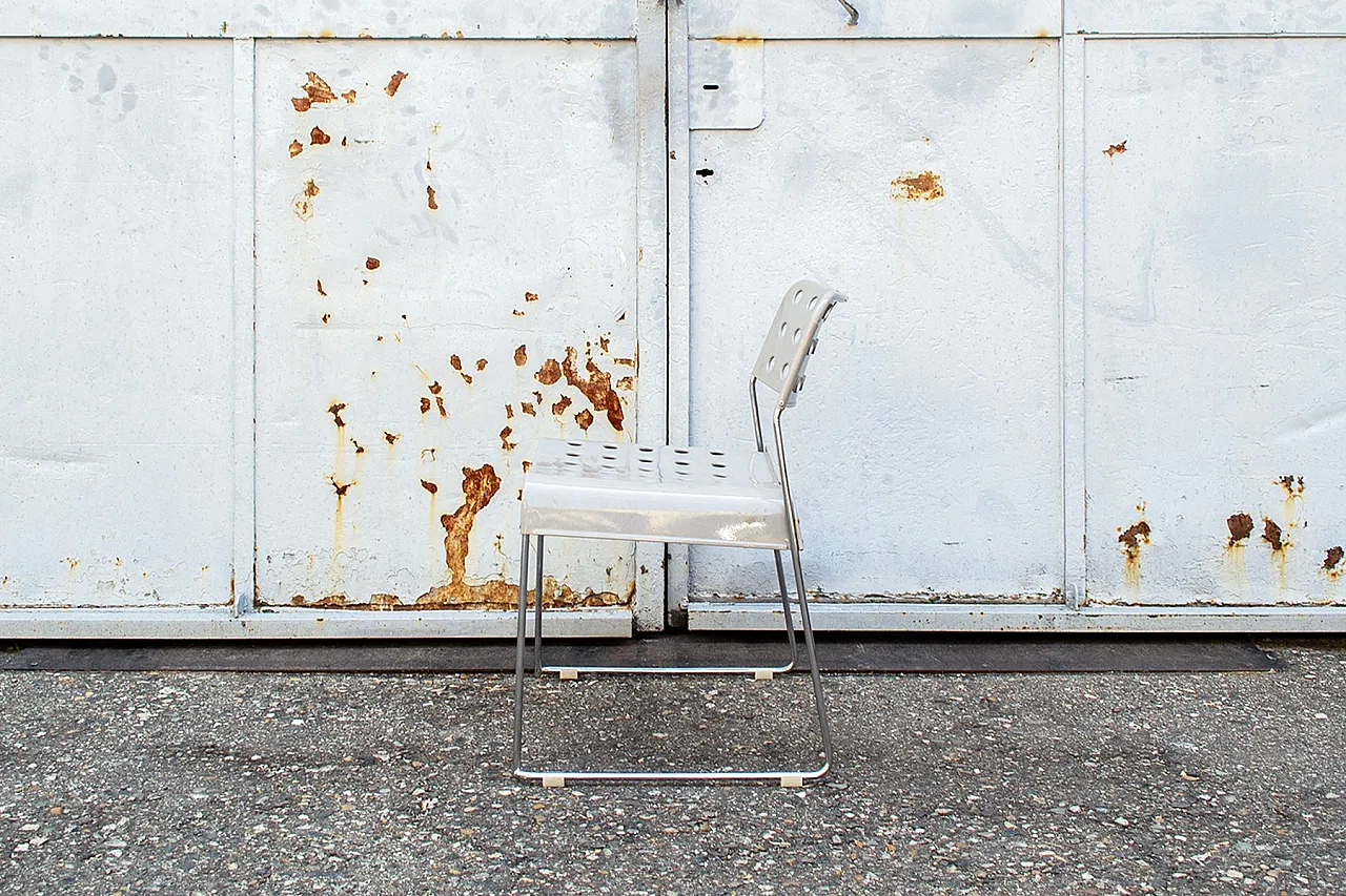 6 Sedie Omstak di Rodney Kinsman per Bieffeplast, anni '70 5