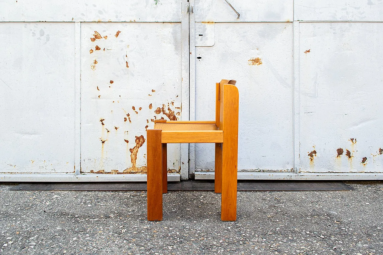 6 Sedie Solaris in pelle di Franco Vattolo per Ibisco, anni '70 4